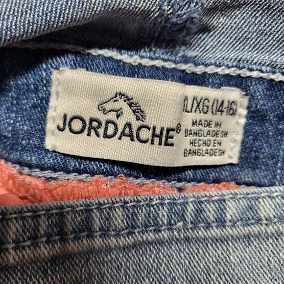 Jordache Overall Denim Tulle Flower Dress - Picture 6 of 7